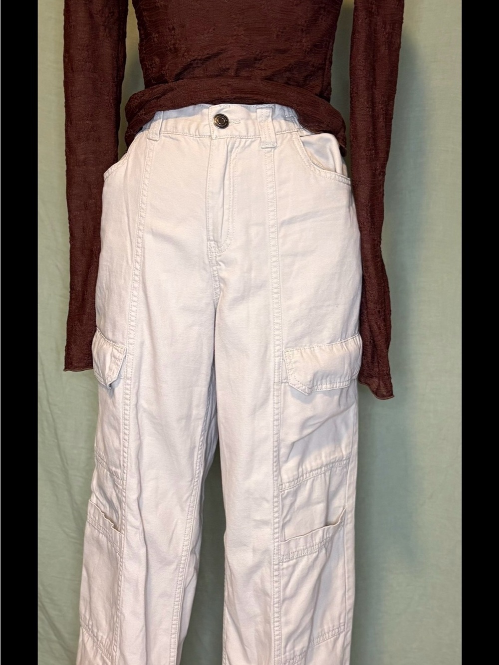 Aeropostale Tan Utility Cargo Pants